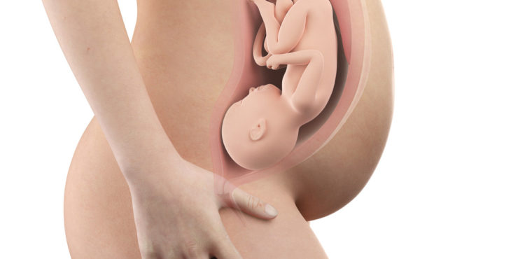 Mujer embarazada de 39 semanas