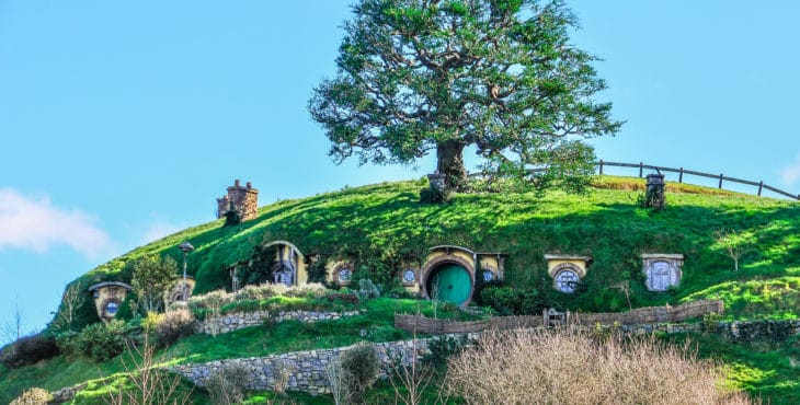 Casas de Hobbiton, Matamata, Nueva Zelanda